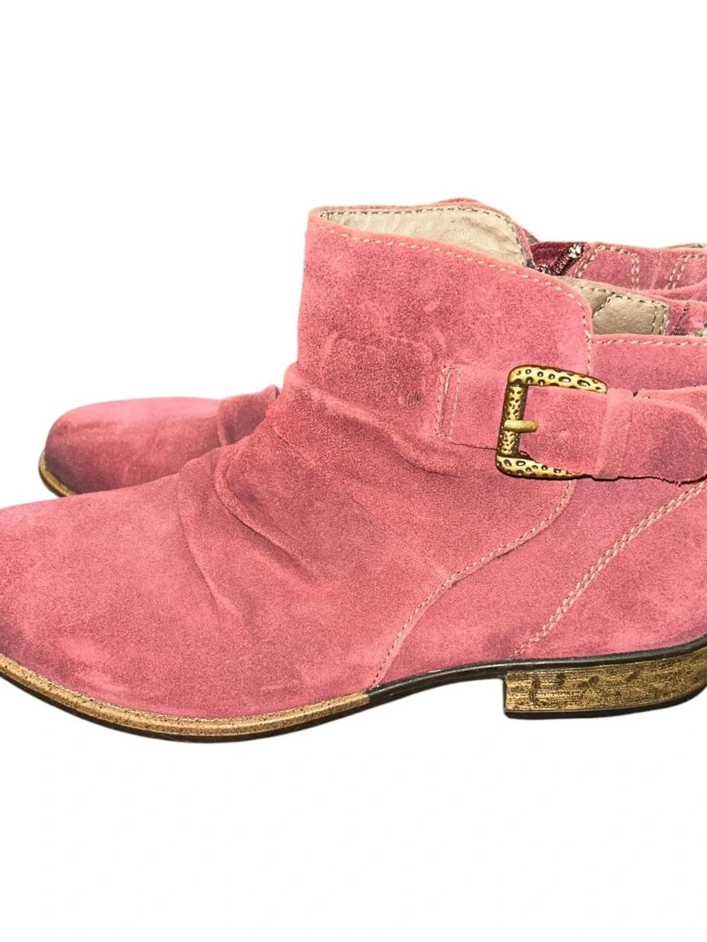 Earth Avani Billings Merlot Suede Slouchy Ankle Boots Booties 8.5 Wide